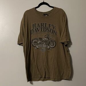 Harley-Davidson Tan Motorcycle Graphic Tee
